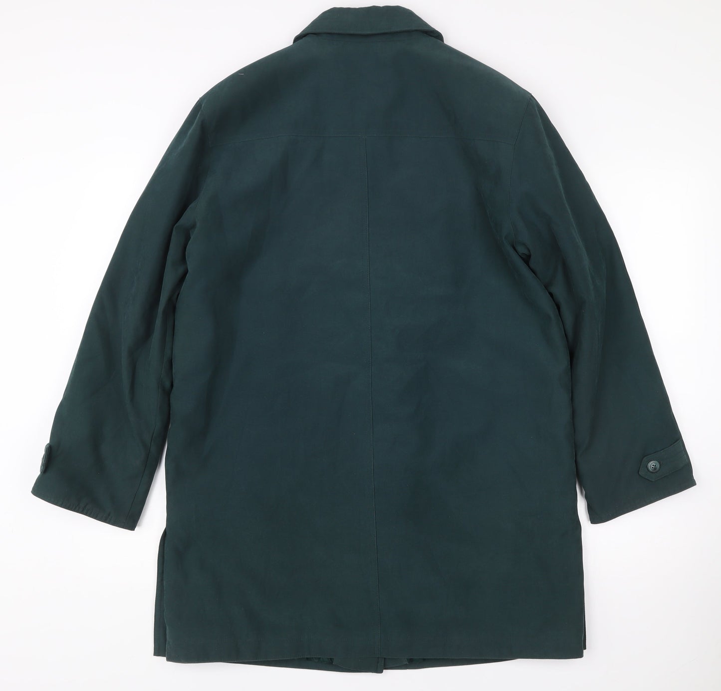 Nuage Womens Green Size 10 Mid-Length Overcoat Polyester Nylon