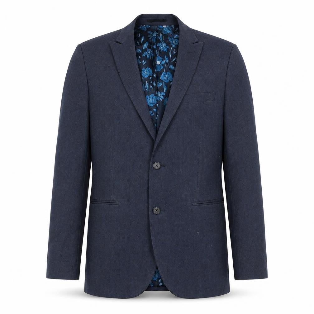 Next Men's Blue 38in Regular Fit Two-Button Blazer Jacket