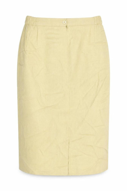Eastex Women’s Beige Wool Blend Knee Length Pencil Skirt Size 10
