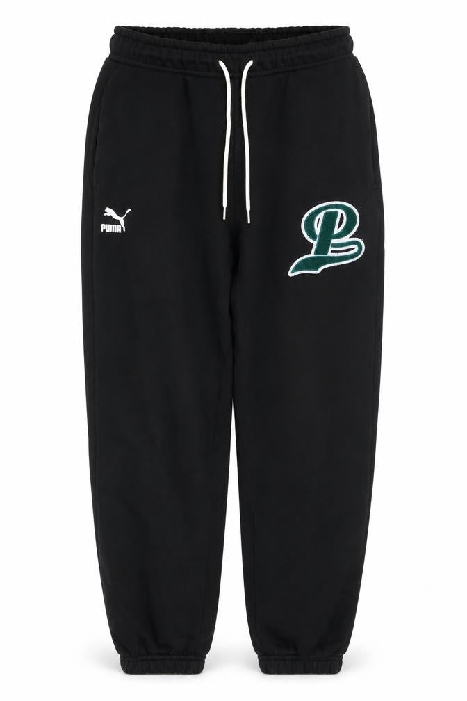 Puma Mens Black XS Jogger Sweatpants Cotton Blend Tapered Fit