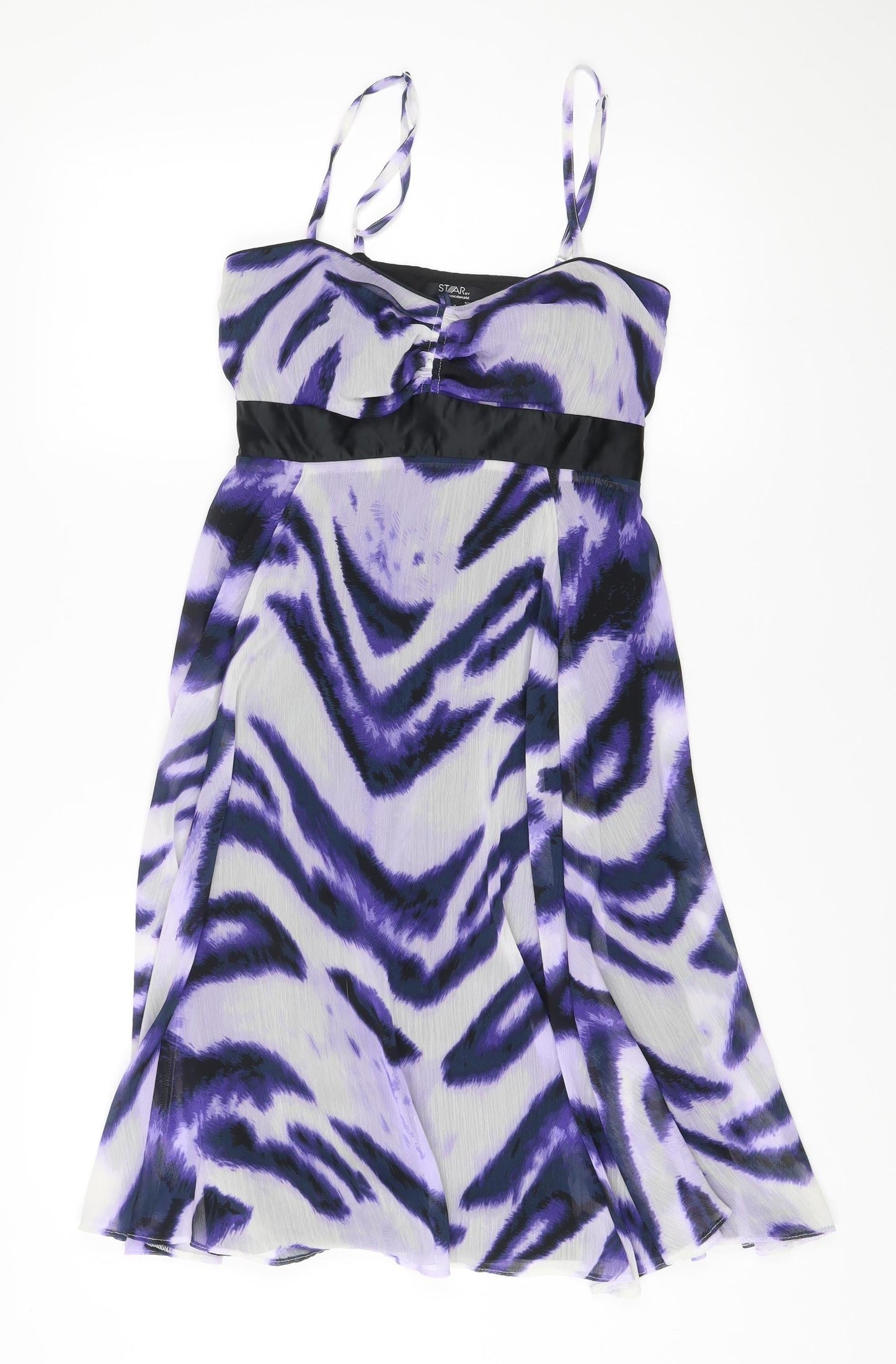 Star by Julien Macdonald Women’s Purple Animal Print Dress Size 10