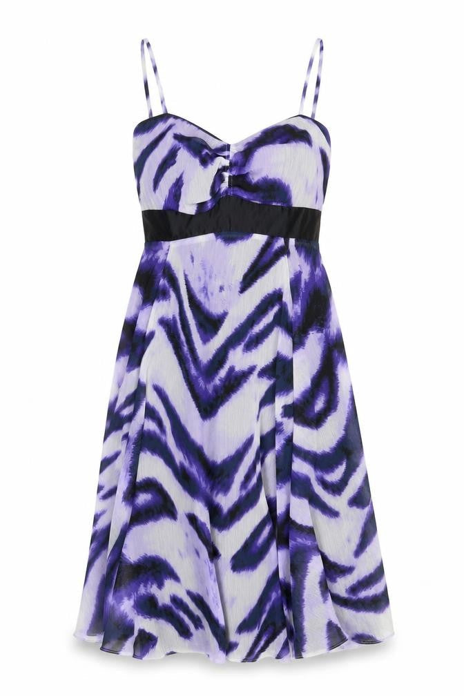Star by Julien Macdonald Women’s Purple Animal Print Dress Size 10