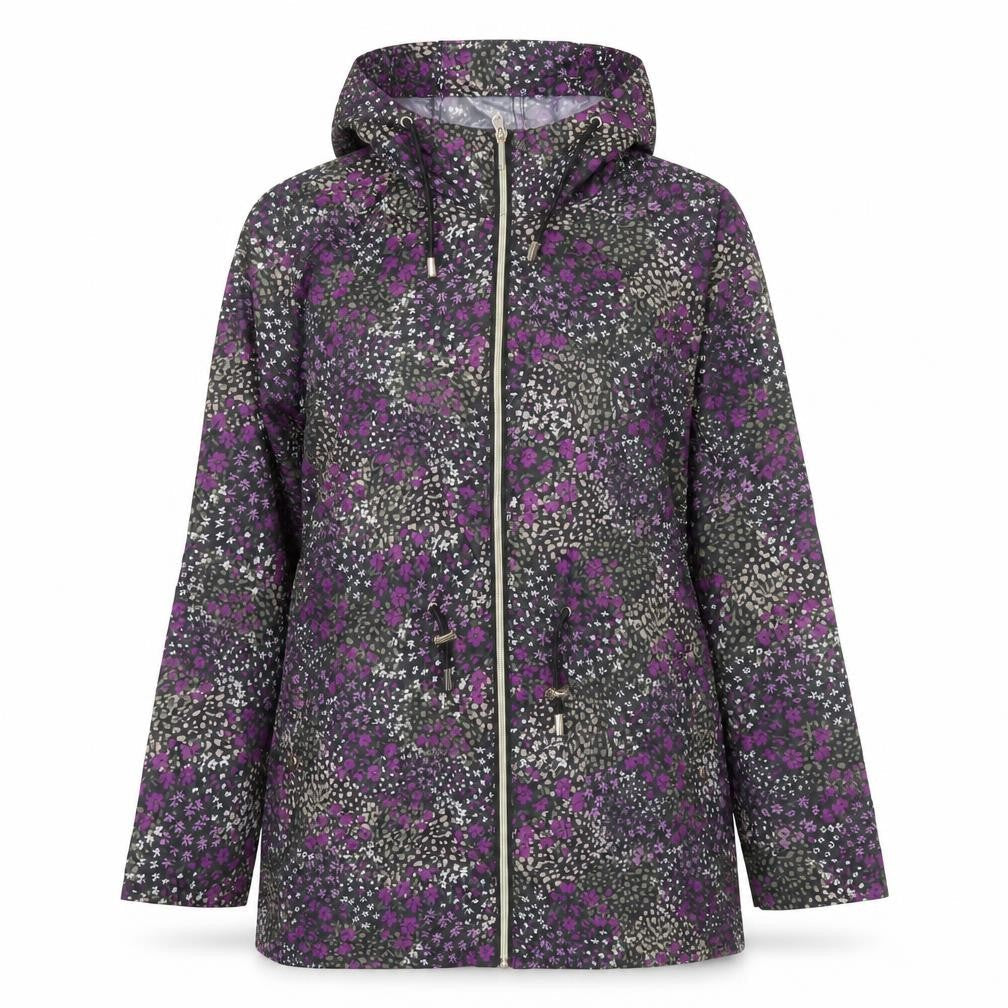 Bonmarché Women’s Multicoloured Floral Rain Coat Jacket Size 14