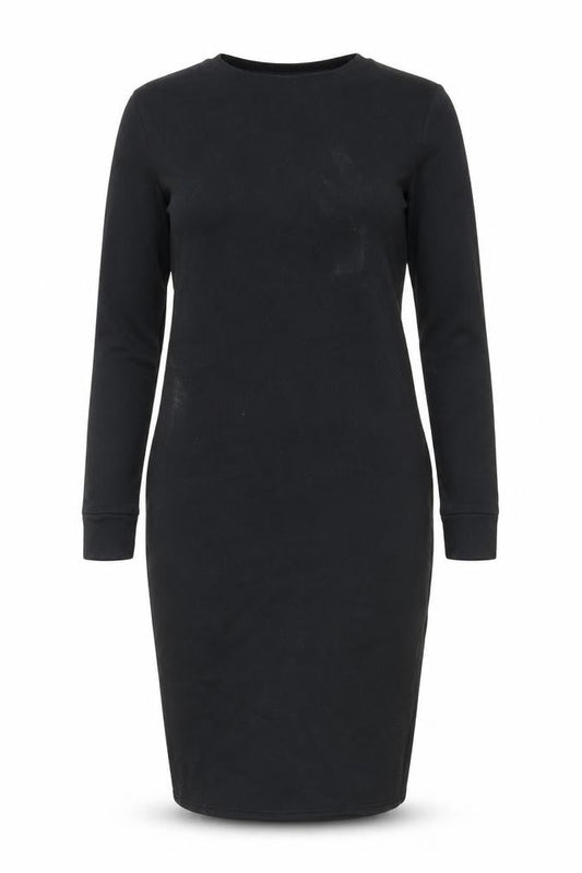 PRETTYLITTLETHING Women Black Size 10 Bodycon Long Sleeve Dress