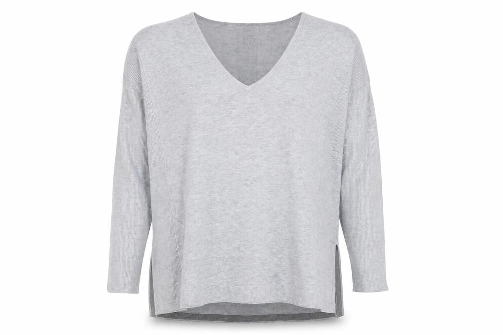 Nine by Savannah Miller Women’s Grey V-Neck Jumper Size 14