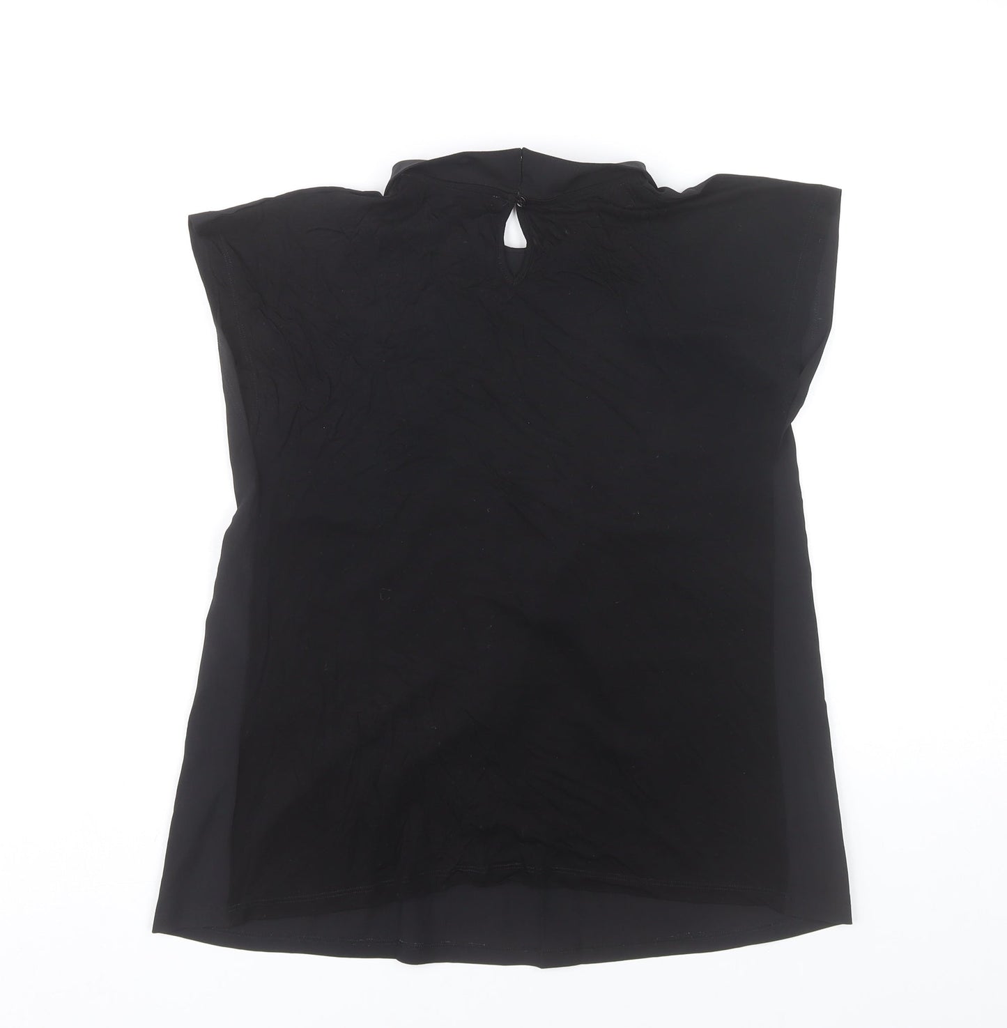 French Connection Womens Black XS Collared Sleeveless Blouse