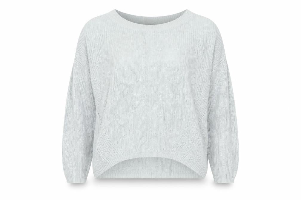 Express Women’s Grey Knit Pullover Jumper Size S Long Sleeve