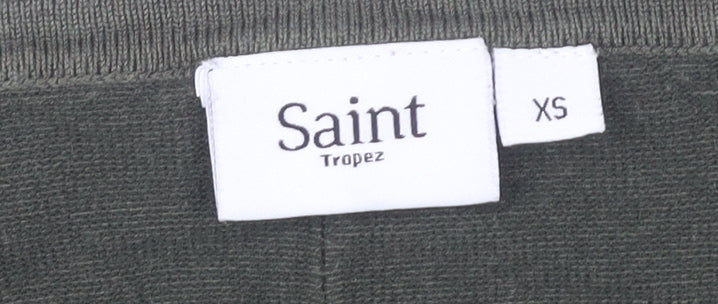 Saint Tropez Womens Green XS Pullover Jumper 3/4 Dolman Sleeve