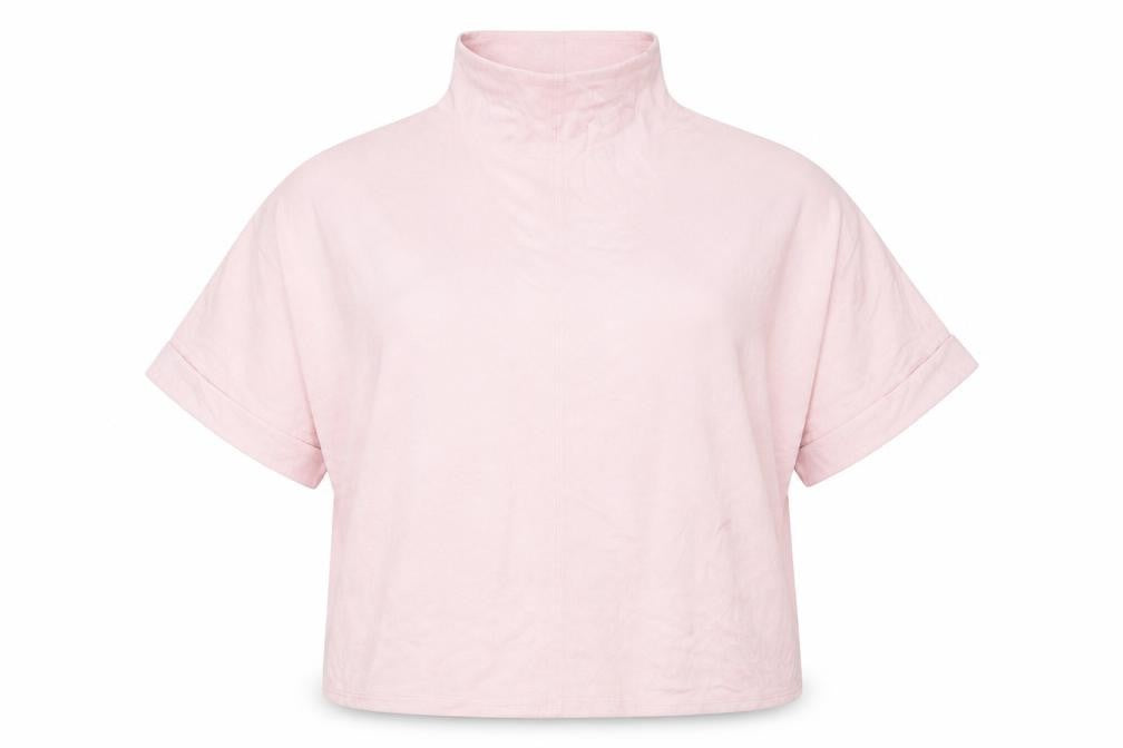 Apricot Womens Pink High Neck Relaxed Pullover Jumper Size 16