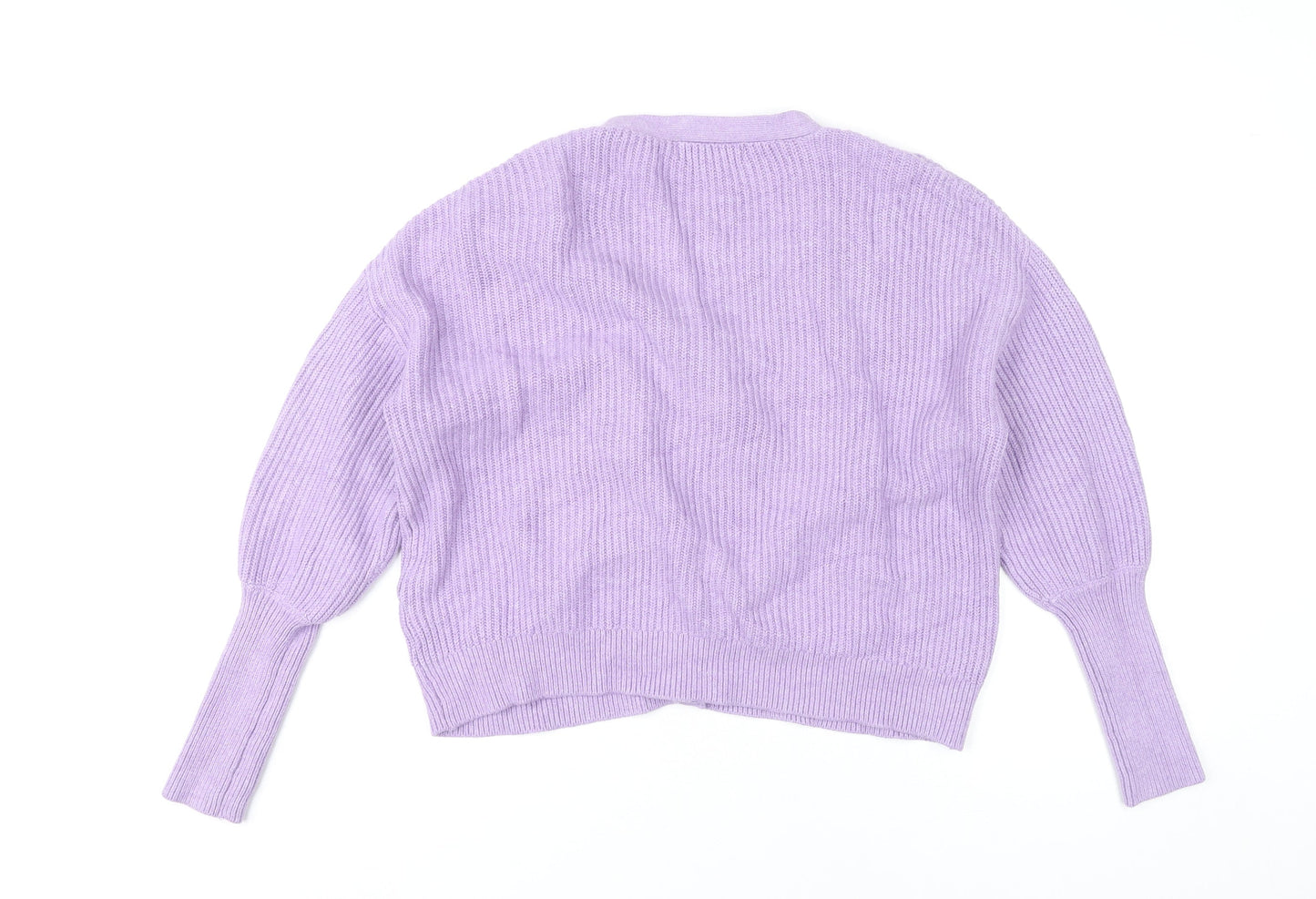 Marks and Spencer Womens Purple Cable Knit Cardigan M