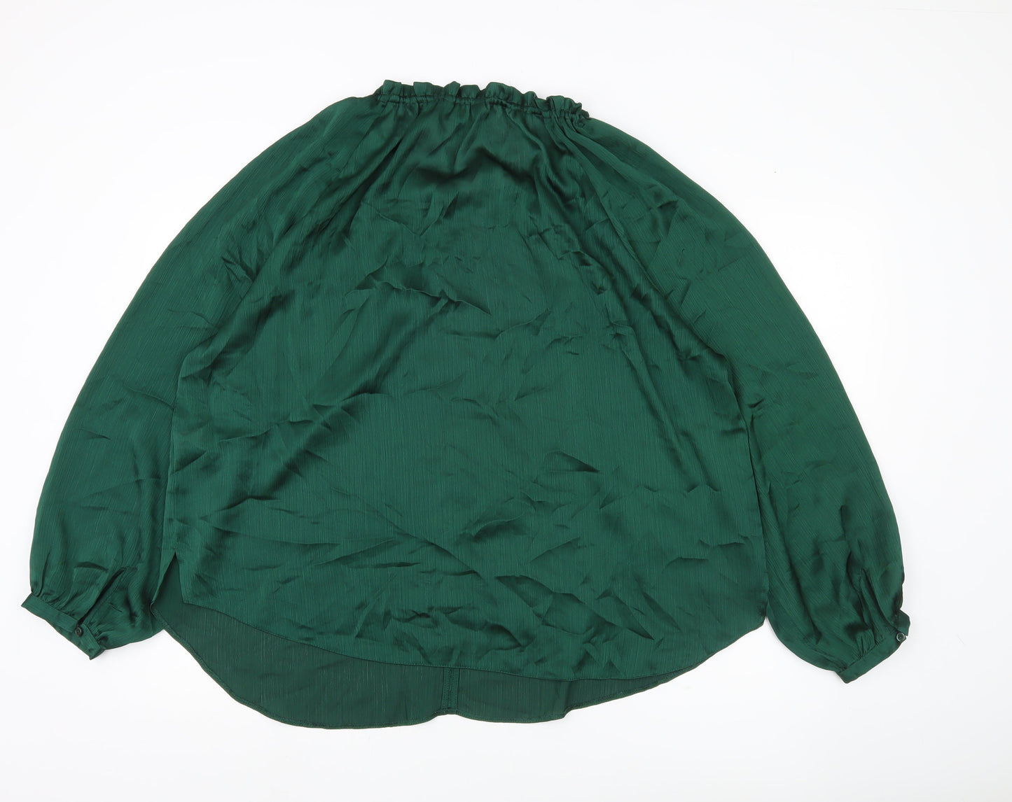 Friends Like These Women’s Green Size 20 Blouse Long Sleeve Button Front