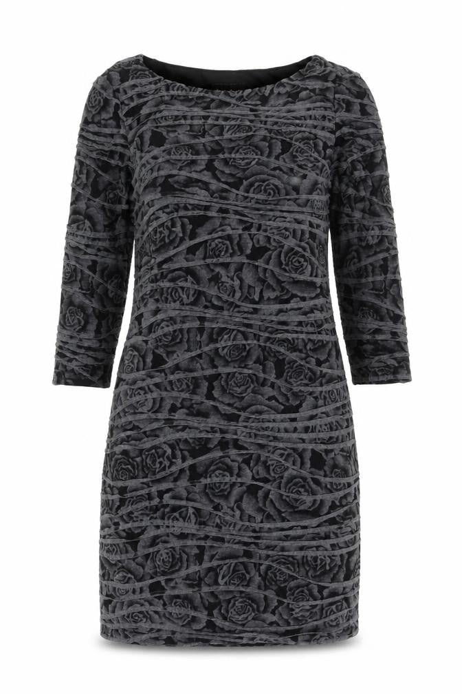Phase Eight Women Black Size 12 Sheath Knee Length Floral Dress