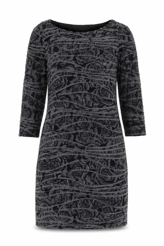 Phase Eight Women Black Size 12 Sheath Knee Length Floral Dress