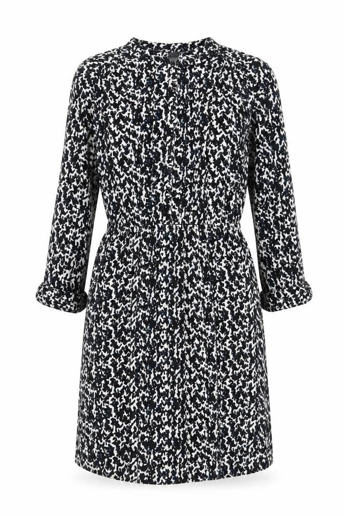 H&M Women’s Black Shirt Dress Size 8 Long Sleeve Knee Length