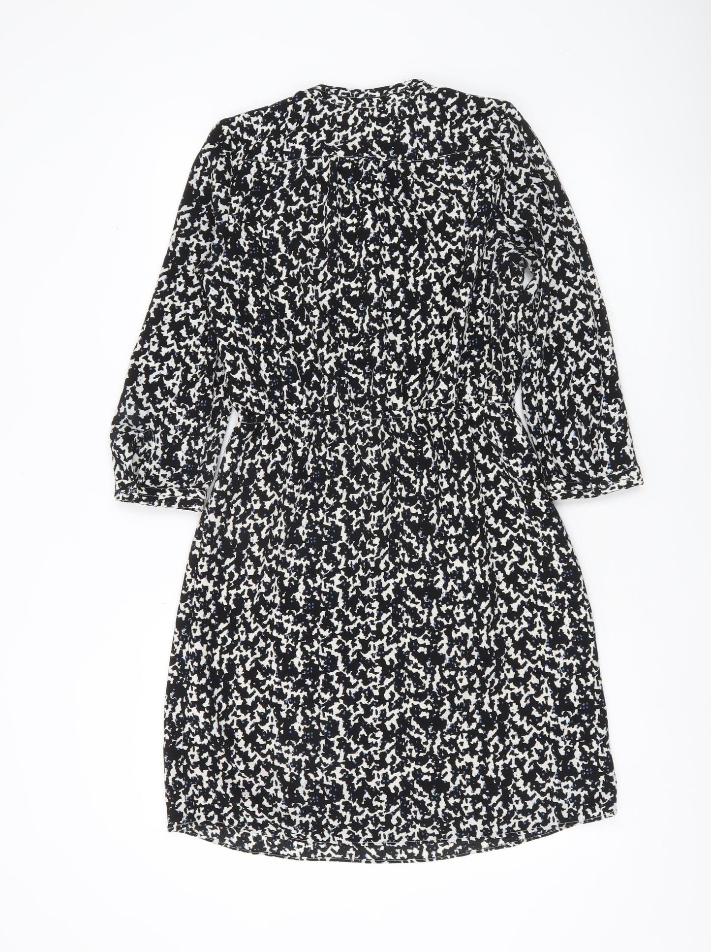 H&M Women’s Black Shirt Dress Size 8 Long Sleeve Knee Length