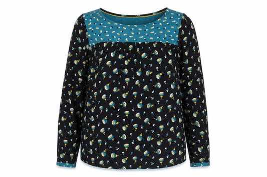 Boden Womens Multicoloured Floral Tunic Blouse UK 16 Long Sleeve