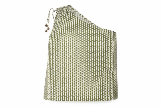 Marks and Spencer Women’s Green One Shoulder Linen Blend Blouse Size 20
