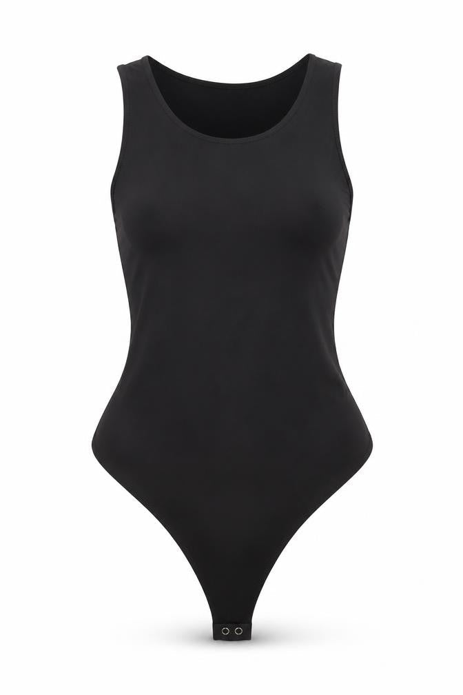 Express Women’s Black Bodysuit L Slim Fit Sleeveless Scoop Neck