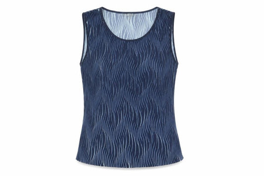 Marks and Spencer Women Blue Tank Top Size 12 Sleeveless Summer