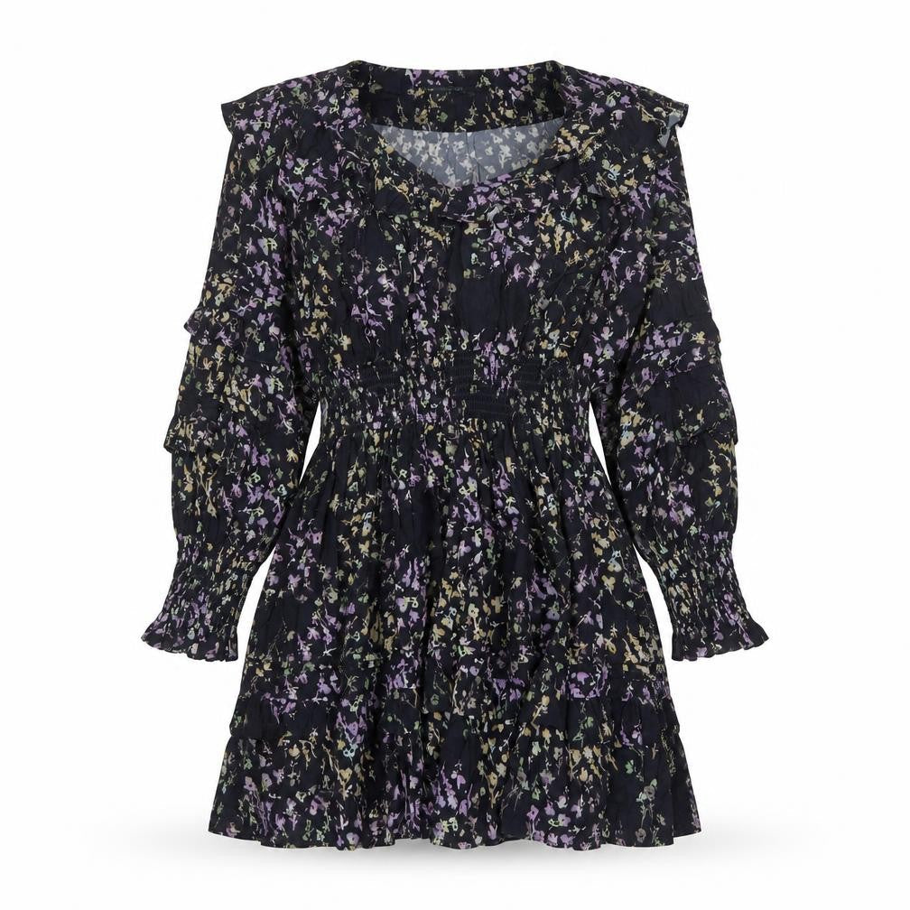 French Connection Women’s Floral Short A-Line Dress Size S