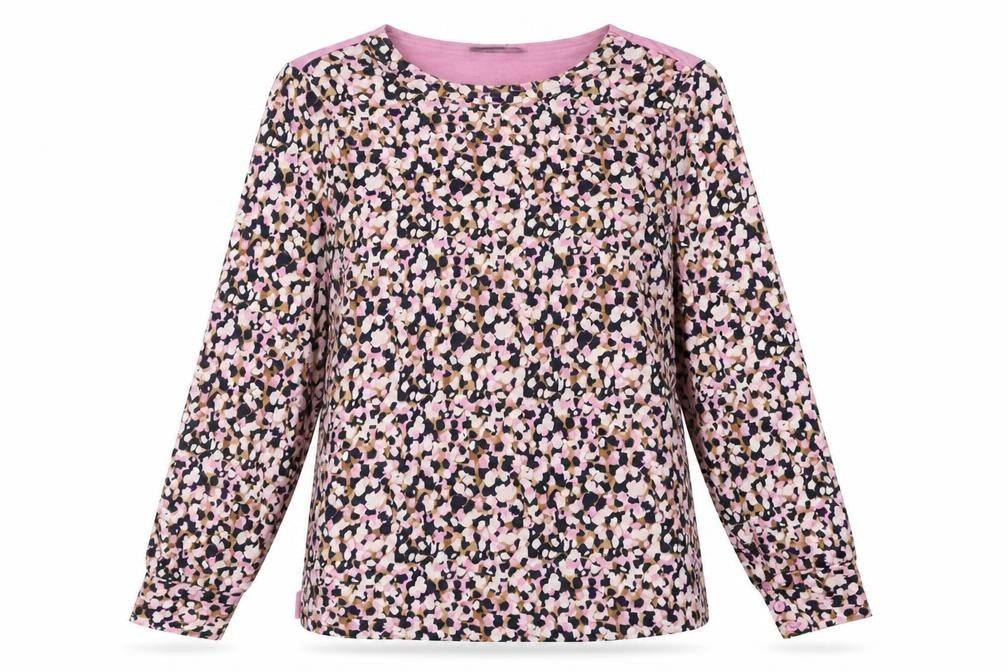 Marks & Spencer Women’s Multicolour Floral Blouse Size 14 Long Sleeve Jersey