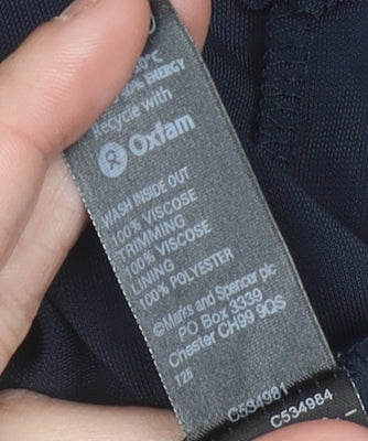Marks and Spencer Women Blue Size 10 Sheath Dress Knee Length