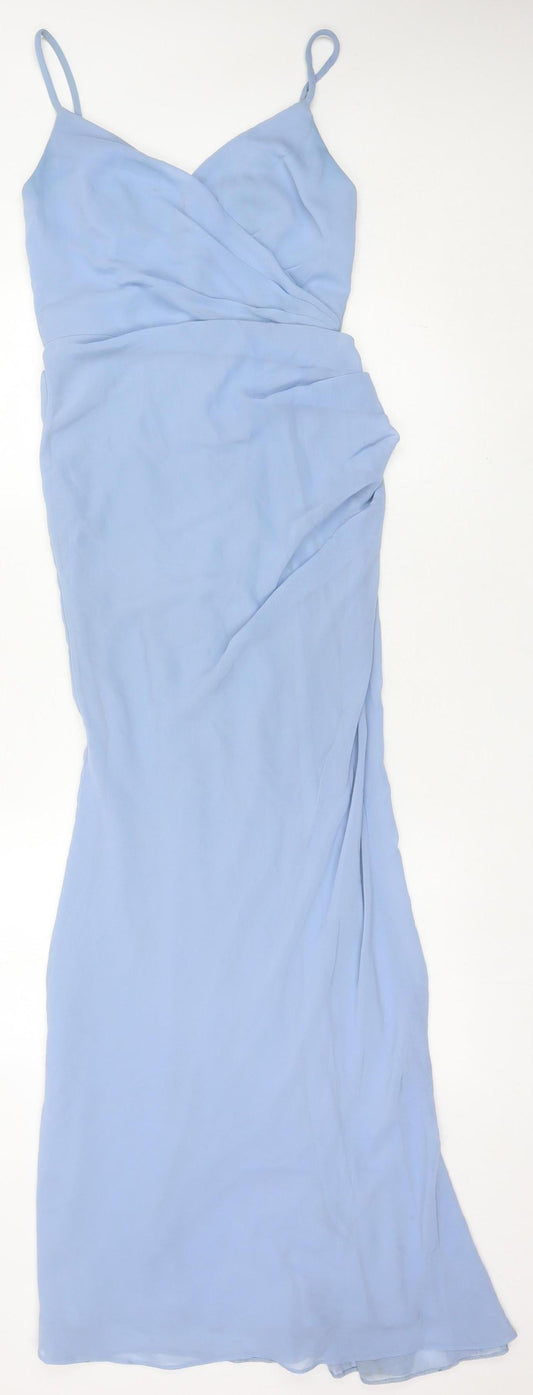 Infinite by Wed2B Women's Blue Size 6 Long Slip Dress Wedding Formal