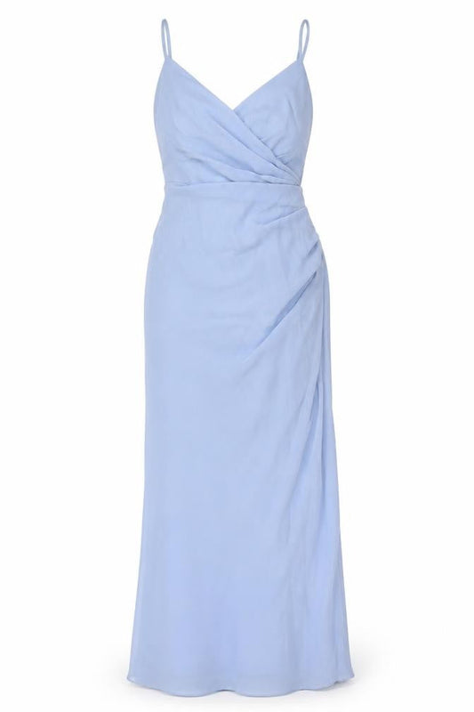 Infinite by Wed2B Women's Blue Size 6 Long Slip Dress Wedding Formal