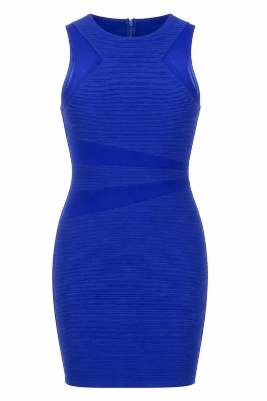 River Island Women’s Blue Bodycon Dress Size 10 Sleeveless Party Wear