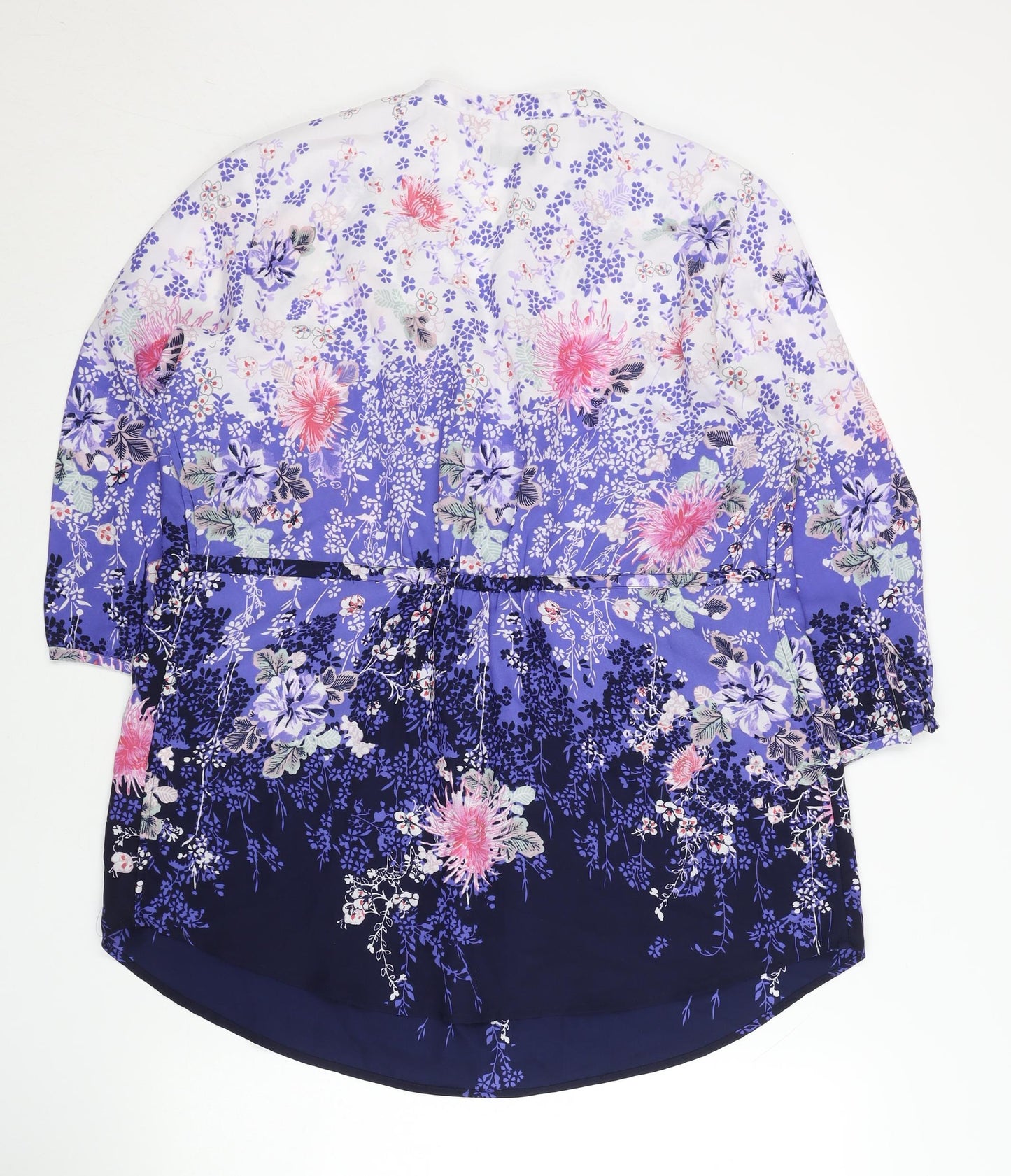 Marks and Spencer Womens Multicoloured Floral Tunic Blouse Size 16