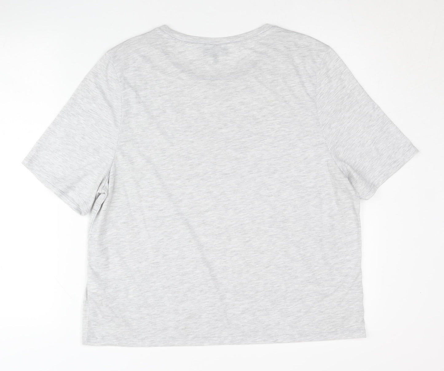 Topshop Women’s Grey Tall Size 18 Basic Short Sleeve T-Shirt