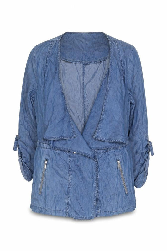 Marks and Spencer Women’s Blue Lyocell Tunic Blouse UK 14 Long Sleeve