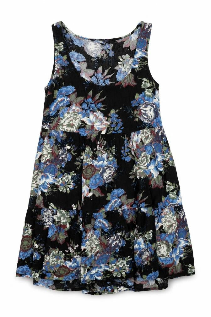 American Eagle Outfitters Women’s Black XS Floral Skater Dress