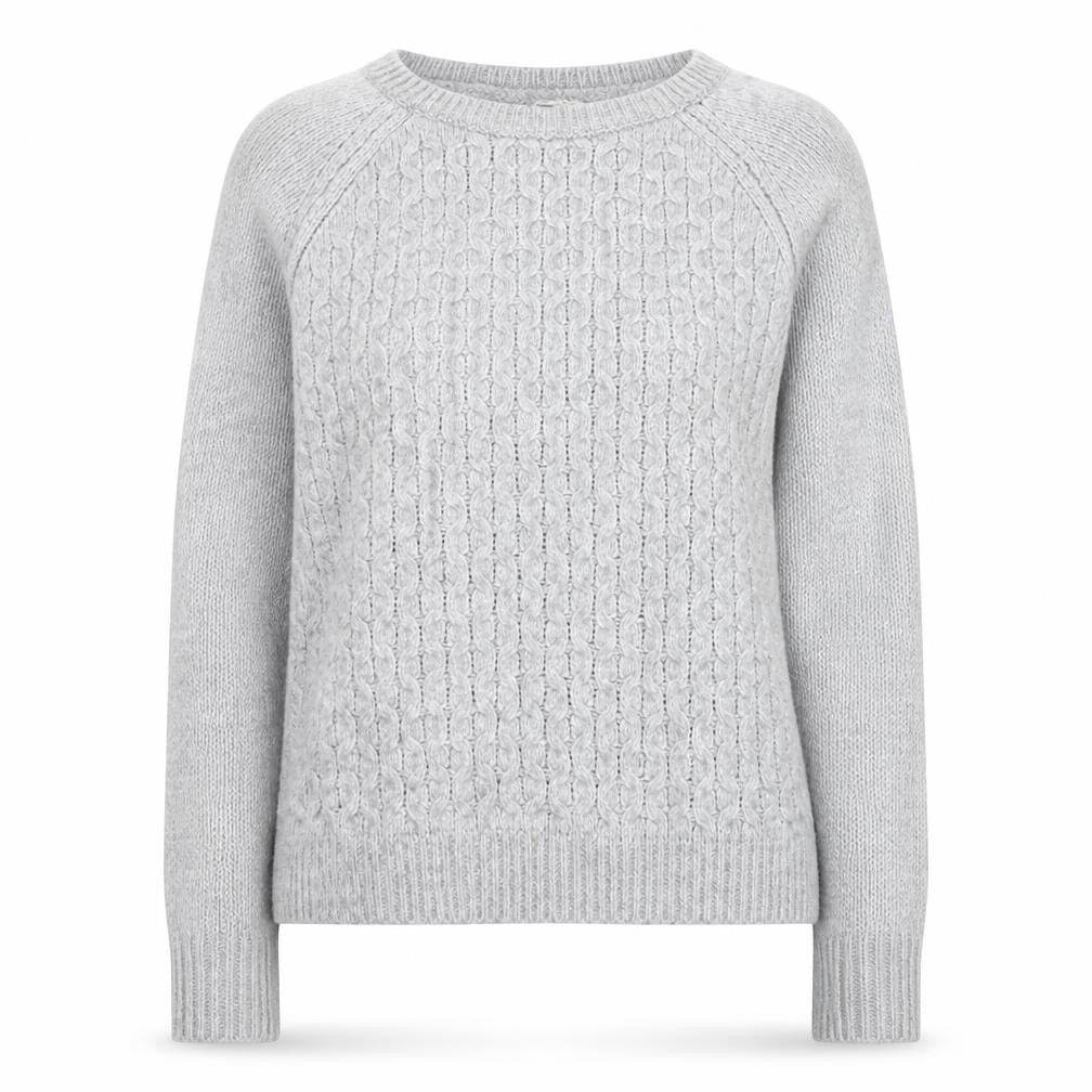 GAP Women’s Grey Cable-Knit Pullover Jumper Size S Long Sleeve