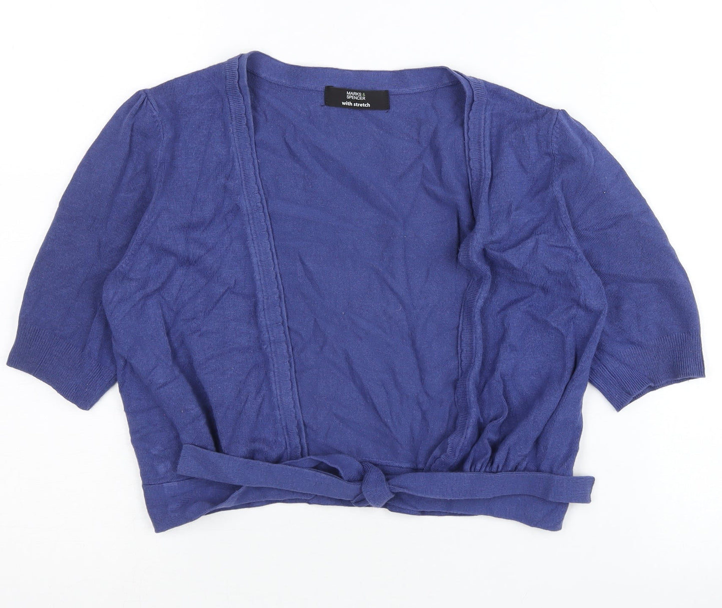 Marks and Spencer Women’s Blue Cardigan UK 10 V-Neck Knit