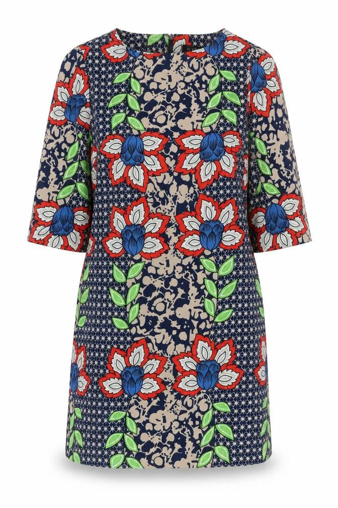 Kiosk Womens Multicoloured Floral Shift Dress Size 10