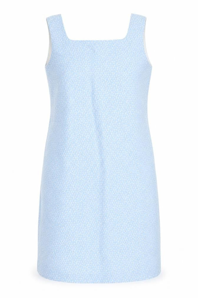 Laura Ashley Women’s Blue Floral Cotton Sheath Dress Size 10