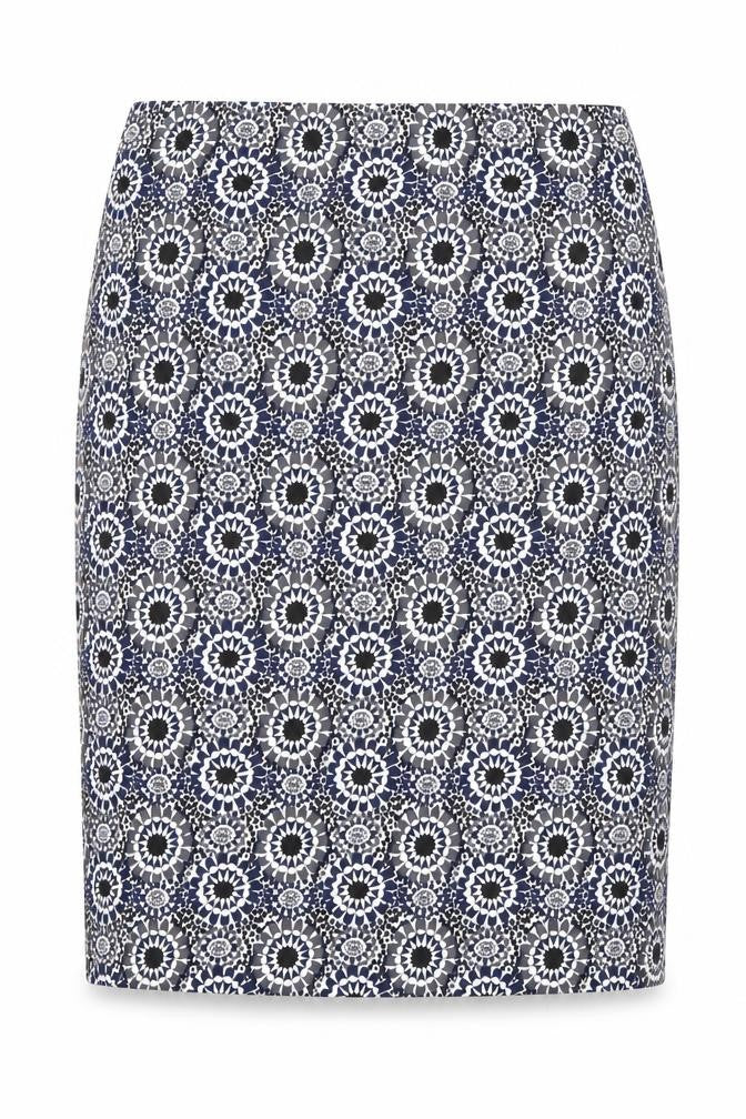 Premise Studio Women’s Blue Geometric Pencil Skirt M