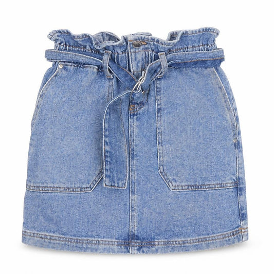 Denim Co Womens Blue Cotton Denim Short Skirt Size 8 High Rise Pockets
