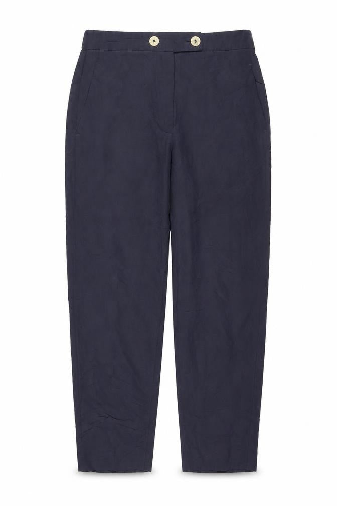 MNG Womens Blue Size 8 Suit Trousers Formal Workwear