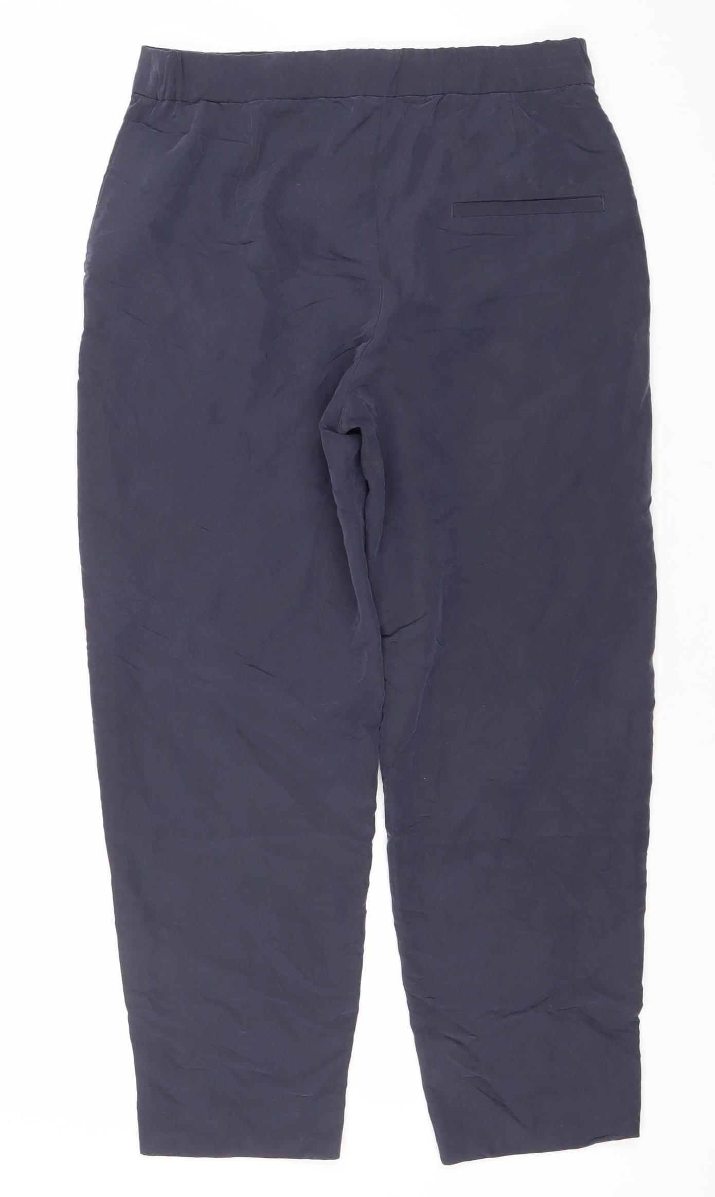 MNG Womens Blue Size 8 Suit Trousers Formal Workwear