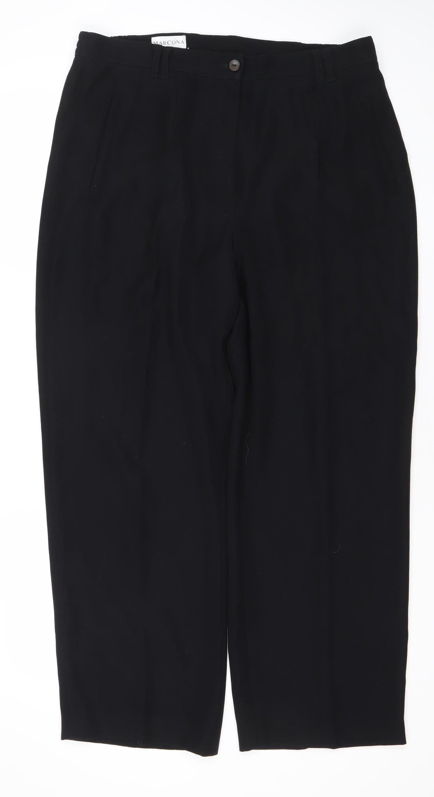 Marcona Women’s Black Size 14 Straight Leg Dress Pants