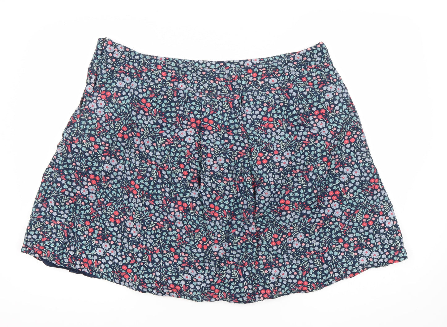 Brakeburn Womens Multicoloured Floral Cotton A-Line Skirt Size 20