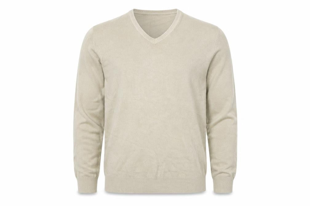 Marks & Spencer Men’s Beige V-Neck Pullover Jumper M