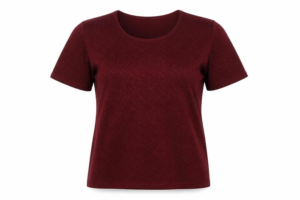 Holmewood Women Red T-Shirt Size 14 Short Sleeve Stretch
