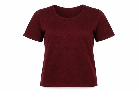 Holmewood Women Red T-Shirt Size 14 Short Sleeve Stretch