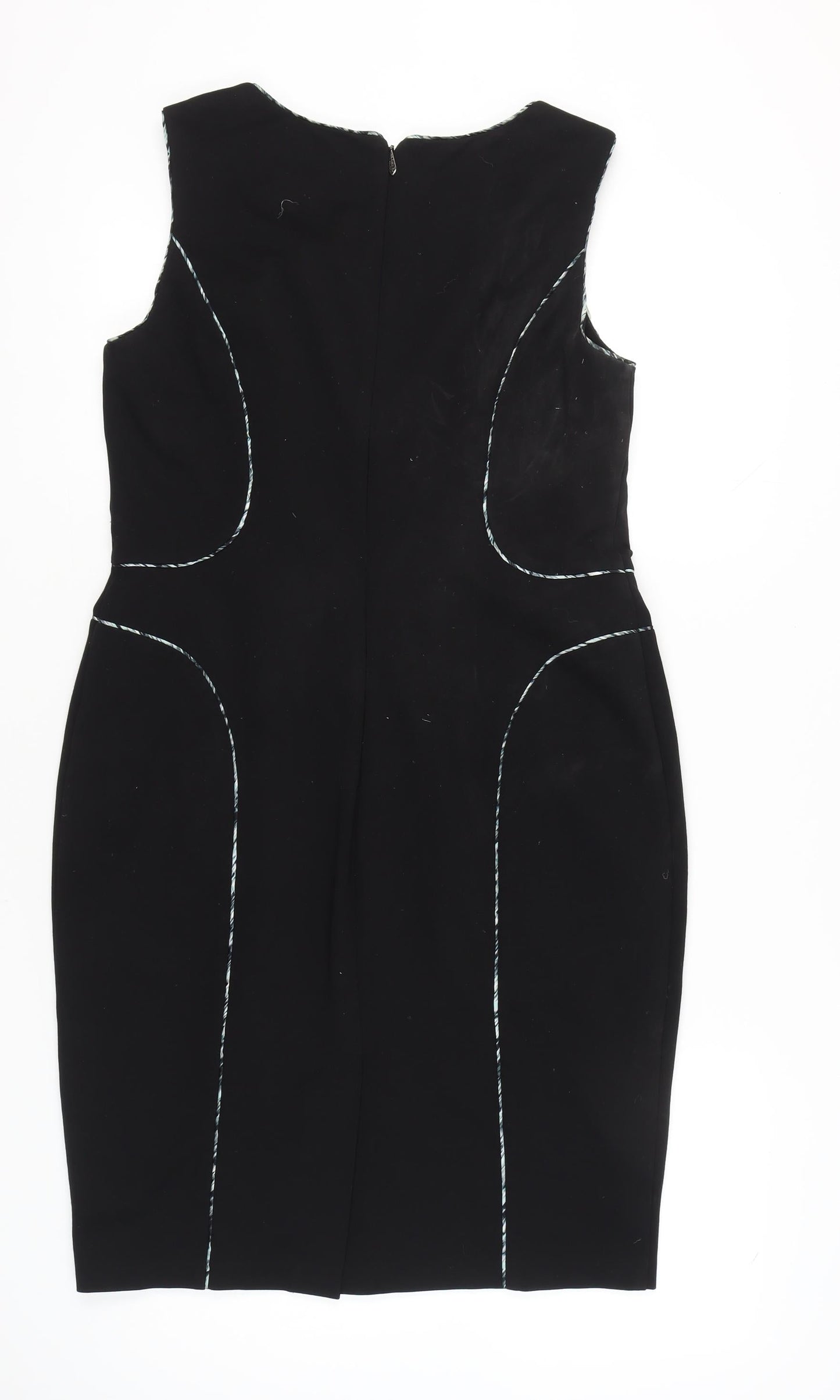 Damsel in a Dress Womens Black Size 16 Sheath Knee Length Zip Back