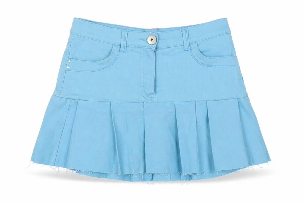 Marks & Spencer Womens Blue Size 12 Pleated Short Skirt