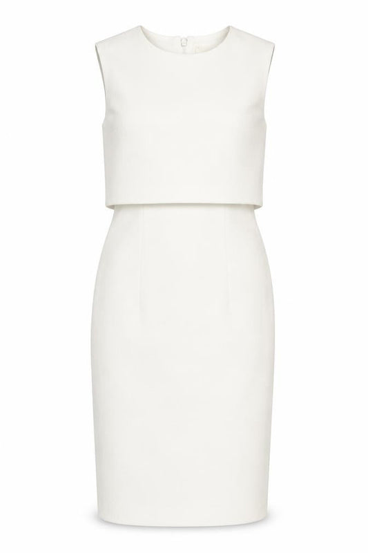 Miss Selfridge Women White UK 6 Sheath Knee Length Dress Cocktail