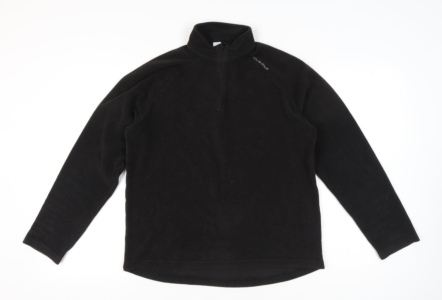 Decathlon Men’s Black Fleece Pullover Sweatshirt L High Neck